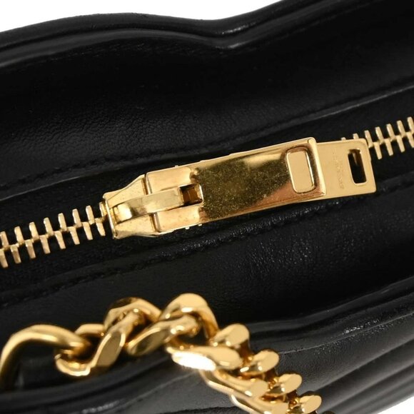 Saint Laurent Black Leather Love Heart Shoulder Bag - Picture 5 of 10